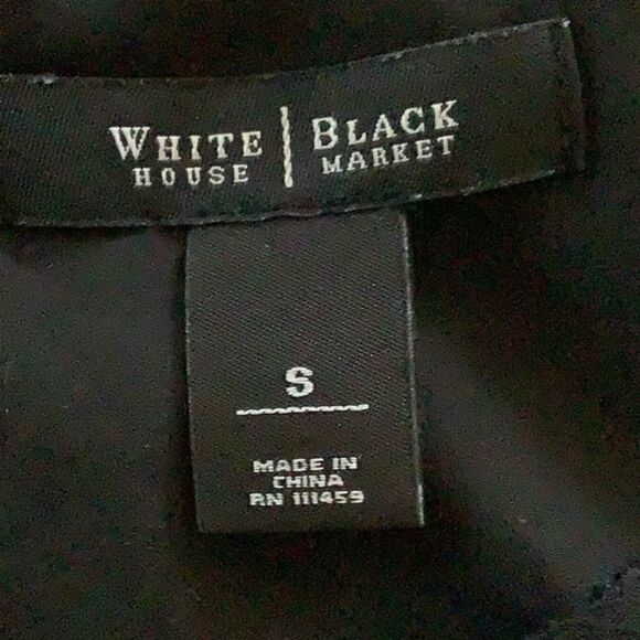 White House Black White Black Blouse with Embroide - Picture 3 of 4